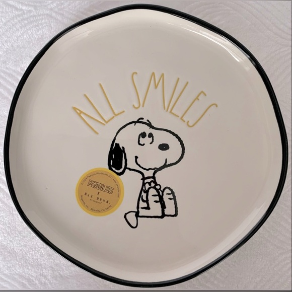 Rae Dunn X Peanuts Snoopy All Smiles Breakfast / Dessert / Salad Plate - Picture 5 of 5